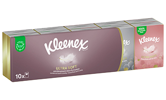 Kleenex® Mouchoirs cosmétiques 8825, 3 plis, 1 boîte = 56 mouchoirs, paquet  de 1 ou 12, blanc acheter à prix avantageux