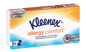 Kleenex<sup>®</sup> Allergy Comfort™ - Mouchoirs étuis 