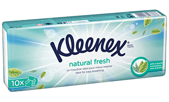 Kleenex<sup>®</sup> Natural Fresh - Mouchoirs étuis
