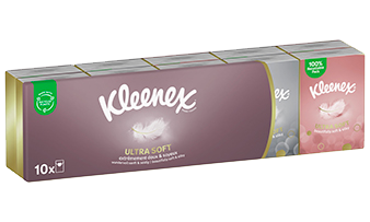 KleenexMD ® Mouchoirs en format de poche, 8 paquets de 10