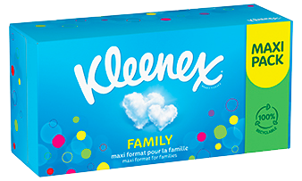 Mouchoirs Kleenex professionnels pour entreprise (13216), boîtes de  mouchoirs plates, 60 boîtes/caisse, 100 mouchoirs/boîte