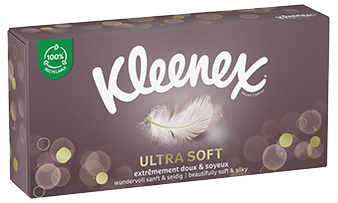 Kleenex ® Ultra Soft - Boîte rectangulaire et cubique 