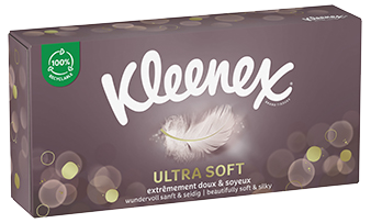 MOUCHOIR BOITE CUBIQUE KLEENEX 2PLIS BLANC 90FTS CX12