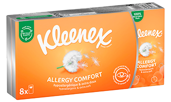 Kleenex<sup>®</sup> Allergy Comfort™ - Mouchoirs étuis 