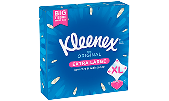 Kleenex Mouchoirs Boîte - Family - 128 mouchoirs x 10 boites - Pack  économique