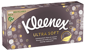 Kleenex ® Ultra Soft - Boîte rectangulaire et cubique 